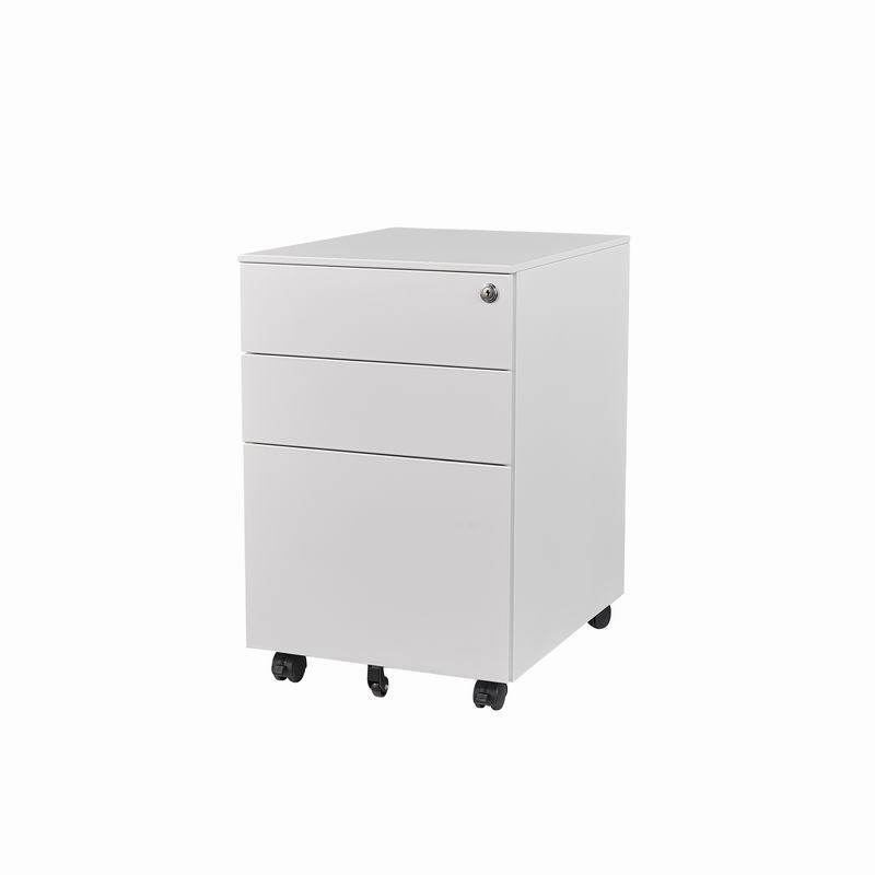 3抽侧拉活动柜-白色